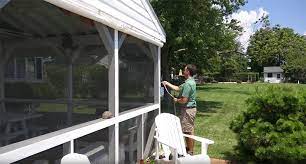 Guaranteed fit insurance ( 10% surcharge) free for a limited time! Porch Enclosure Systems Clear Vinyl Panels Roll Up Down