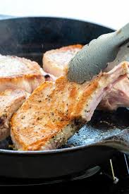 The pork loin comes from the back of the animal, often has fat attached and can include a. Pan Fried Pork Chops With Garlic Butter Jessica Gavin