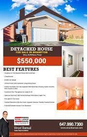 detached house for sale in brampton 550 000 hwy 10 williams pkwy hurry up call me 647 990 7300 brampton estate agent top real estate agents
