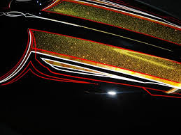 Black And Gold Motorcycle Paint Jobs Jb Grafix Custom Painting Inc Pinstriping Black Bike W Gold Flake Red White Pinstriping Custom Paint Motorcycle Pinstriping Custom Paint