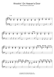 This ain't the way it's supposed to be. Knockin On Heaven S Door Piano Sheet Music Sheet Music Piano Sheet Music Piano Sheet