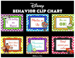 disney behavior clip chart posters