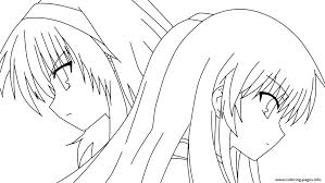 Its skin is bluish gray;it has red eyes and pale yellow lips. Anime Girl Coloring Pages Sad Novocom Top