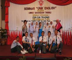 Wonder how this was approved by the state. Unik English Seminar Sekolah Menengah Kebangsaan Jambatan Putih Tawau