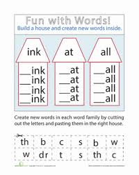 Make Words 1st Grade Writing Worksheets Making Words Activities Making Words