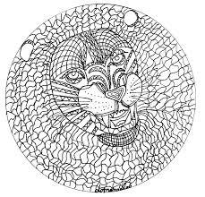 Supercoloring.com is a super fun for all ages: Mandala Lion Coloring Pages For Adults