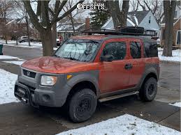 2004 Honda Element Wheel Offset Aggressive 1 Outside Fender Suspension Lift 3 897302 Custom Offsets