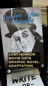 So excited to get a copy of the new graphic novel adaptation of the lost  Lon Chaney movie London After Midnight from , Dirk Manning & Source Point  Press! Watch the full interview