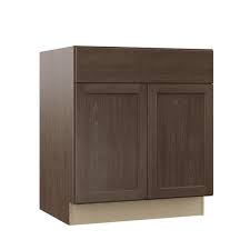 I know that home depot cabinets can look good in a showroom, but you need to get all of your wants down in writing. Hampton Bay Shaker Assembled 30x34 5x24 In Sink Base Kitchen Cabinet In Brindle Ksb30 Bdl The Home Depot