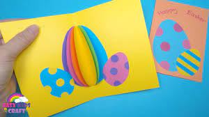 Make stunning designs with picmonkey's easter card maker. Easter Crafts For Kids 3d Easter Egg Card Youtube