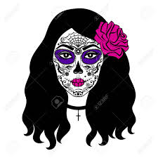 Vous trouverez forcément la trousse à maquillage tête de mort idéale afin de ranger vos maquillages et également des accessoires. Fille Avec Crane De Sucre Maquillage Calavera Catrina Journee Mexicaine De La Mort Ou De Halloween Dia De Los Muertos Clip Art Libres De Droits Vecteurs Et Illustration Image 63419676