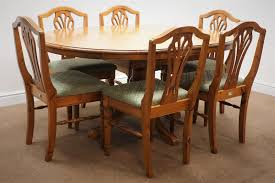 Obviously, a greater choice leads to better buying decisions. Ducal Pine Circular Extending Dining Table Moulded Top Single Turned Column On Four Splayed Supports W113cm H75cm D170cm And Set Six Dining Chairs Upholstered Seat 7 Antiques Interiors
