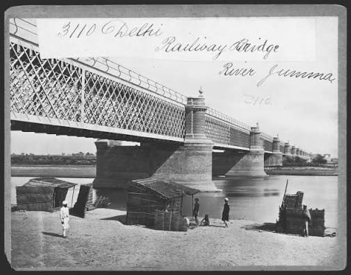 The Railway Bridge on River Yamuna - Delhi, Mid 19th Century.