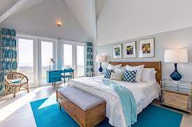 While many of the coastal bedrooms you see are blue and white with striped accents, you can add as many patterns as you like. Pin On Home Decor And Furniture