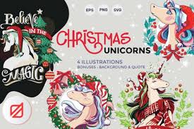 Download Christmas Unicorn Svg Free Svg Cut Files Create Your Diy Projects Using Your Cricut Explore Silhouette And More The Free Cut Files Include Svg Dxf Eps And Png Files PSD Mockup Templates