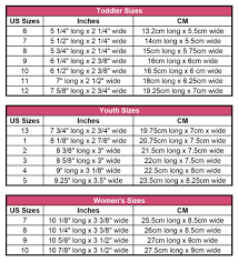 Perfect Chart For Sizing Crocheted Slippers For Each Shoe