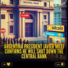 Cillionaire - A Crypto Millionaire ???? | ????Argentina President Javier Milei  confirms he will shut down the Central Bank What's the Plan? BITCOIN??????‍????  . . . . . . . . . . . . . .... | Instagram