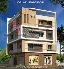 Elevation is architectural drawing of a building outerlook. Exterior Design And Elevation By Interior Solutions Team We Are The Best Exterior Designers In Hyderabad F Facade House Building Front Designs Facade Design