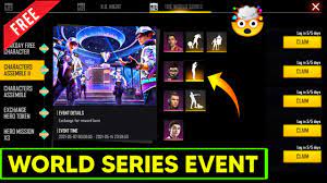 The total watch of the whole event Ff New Event Free Fire World Series Event World Series Event Rewards Ff World Series Event Youtube