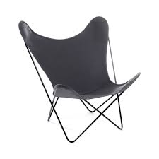Dynamic classic form, for indoor or outdoor use. Butterfly Chair Hardoy Chair Fabric Manufakturplus Acryl Black Acrylic Black Manufakturplus Acryl Schwarz