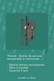 Boitier De Serrure Encastrable A Mentonnet Porte Coulissante Boitier Serrure