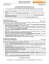 customer service representative resume