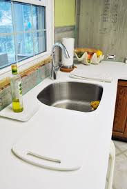 our white corian counters are in and