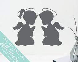 Free Free 140 Baby Angel Silhouette Svg SVG PNG EPS DXF File