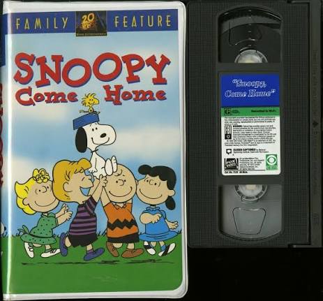 SNOOPY COME HOME VHS 20TH CEMTURY FOX VIDEO CLAMSHELL CASE TESTED