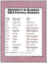 University Of Alabama 2013 Printable Schedule Alabama Football Schedule Alabama Football Roll Tide University Of Alabama