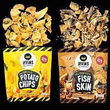 I love how expansive salted egg chips have become here in the states ranging from salted egg fish skins to salted egg potato sticks. Irvins Salted Egg Potato Chips And Fish Skin 105gram Set Of 4 Slimfast Keto Salted Egg Fish Snacks Salted Egg Potato Chips
