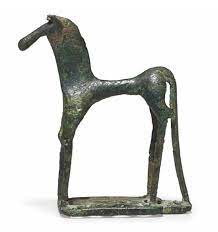 'arab stallion (bronze horse statuette statue)'. A Greek Bronze Horse Geometric Period Circa Mid 8th Century B C Standing Four Square With Its Legs And Tail Joined T Ancient Greek Art Bronze Ancient Art