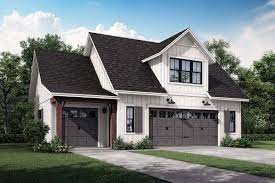 Below, these designs offer plenty of parking, storage, and even workshops. Garage Plan 80809 3 Car Garage Apartment Farmhouse Style