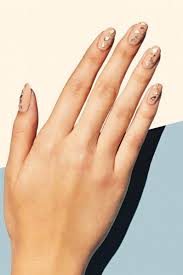 16 Nude Color Nail Designs To Try Ideas For Nude Nail Art The silvery nail paint adds a touch of class to the beautiful floral design of black over white background. 16 nude color nail designs to try