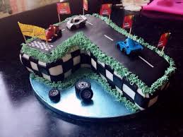 7th Birthday Cake For 7 Year Old Boy Images Number 7 Birthday Cake Racing Track And Cars 7th Birthday Cakes Race Track Cake Race Car Cakes