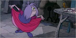 But i unfortunately was born at the wrong end of time, and have to live backwards from in front, while surrounded by a lot of people living forwards from behind.some people call it having second sight Mad Madam Mim Lyrics Disney Song Lyrics