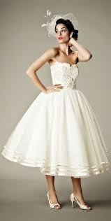 Coco Bear Should The Bride Wear Vintage Short Wedding Dress Tea Length Wedding Dress Tea Length Dresses