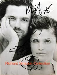 I wanted these in my Michael In Pictures book but they didn't make it.  Signed by both Michael & Helena in 1996.