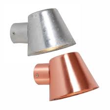 Enjoy free shipping & browse our great selection of outdoor lighting, flood lights, outdoor ceiling fans and more! Skopa Series Wall Lamp Galvanised Steel Copper Exterior Cla Lighting The Lighting Outlet