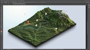 From Google Maps And Heightmaps To 3d Terrain 3d Map Generator Terrain Photoshop Youtube