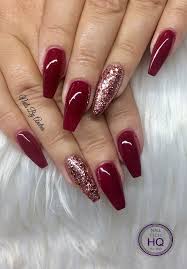 Gel nails are generally priced between a regular manicure and acrylic nails. Nails Burgundy Christmas Glitter Red Nails Glitter Maroon Nails Burgundy Nails