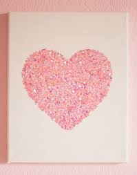 10 Easy Glitter Wall Art Diys Glitter Wall Art Diy Canvas Art Valentines Diy