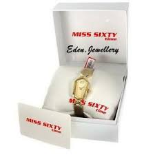 gorgeous miss sixty watch gold leather
