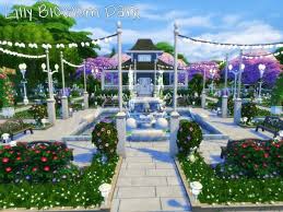 Terramoon S Lilly Blossom Park The Sims 4 Lots Magnolia Blossom Sims Building