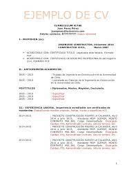 Tips para universitarios, graduados o sin estudios. Cv Tipo Ejemplo