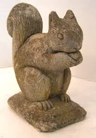 Discover new england garden company. Vintage Belgian Cast Stone Squirrel Garden Ornament At 1stdibs