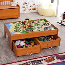 Great Activity Table For Trains Cars On One Side And White On The Other Lots Of Storage Too Kids Activity Table Kids Train Table Kids Furniture Design