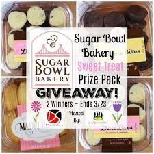 Sugar Bowl Bakery Sweet Treat Prize Pack Giveaway Saralee S Deals Steals Giveaways Sugar Bowl Bakery Sweet Treats Bakery