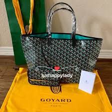 The goyard voltaire is the latest addition for the house's core collection. New Goyard Saint Louis Claire Voie Pm Opaline Green Tote Hot Gift Rare Ebay