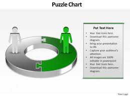 Ppt Green Powerpoint Slide Man On Circular Gantt Chart